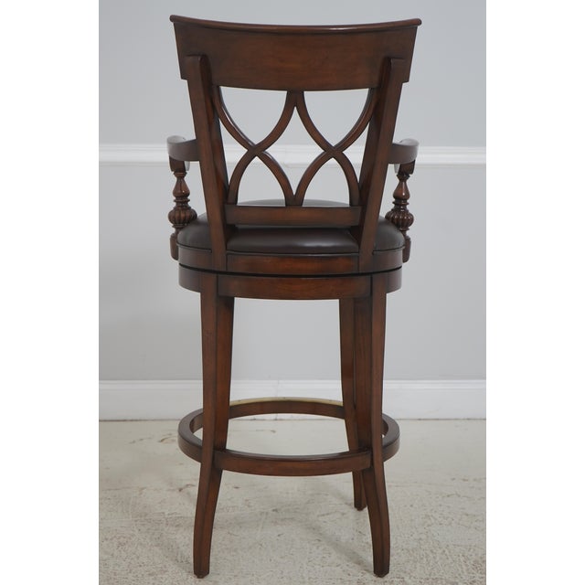 Set of 4 Swivel Seat Italian Style Bar Counter Stools For Sale - Image 4 of 18