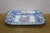 Late 20th Century Japanese Imari Red White & Blue Octagonal Chrysanthemum Pagoda Platter For Sale - Image 11 of 16