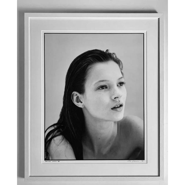 Jake Chessum, Kate Moss at 16 Side View, 1990s, Framed Archival Pigment Print For Sale - Image 3 of 4