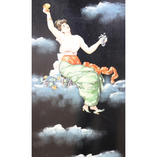 Black Iron Single Beds with Hand Painted Decorations, Set of 2 For Sale - Image 8 of 18