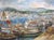 Jacques Grad, The fishing port, 1970, Oil on Canvas For Sale - Image 6 of 7
