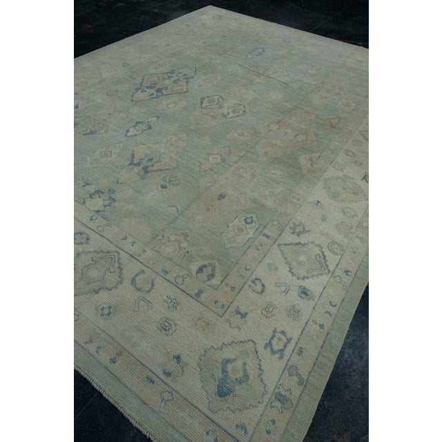 Oushak Rug 9'6" x 12'4" #17847 For Sale - Image 4 of 8