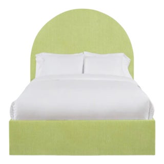 Poppy Twin Bedframe, Apple Linen For Sale