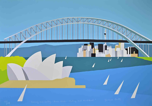 Franco Costa, Dreaming and Sailing, Down Under \., Screenprint by Franco Costa, 1990s, Screenprint