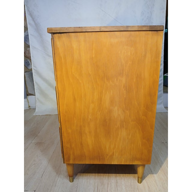 Vintage Mid-Century Modern Solid Birch "Roomates" Writing Desk by Baumritter (Ethan Allen) For Sale In Philadelphia - Image 6 of 18