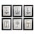 Set of Six Framed Böckler Baroque Fountain Engravings, 1664 For Sale