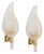 Murano Glass Wall Sconces attributed to Barovier & Toso, Italy, 1970s, Set of 2 For Sale