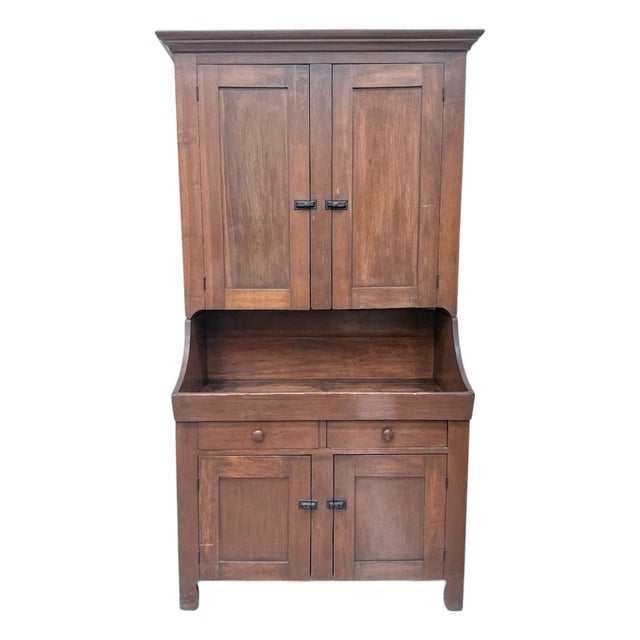 Antique 19th Century Dry Sink Hutch For Sale