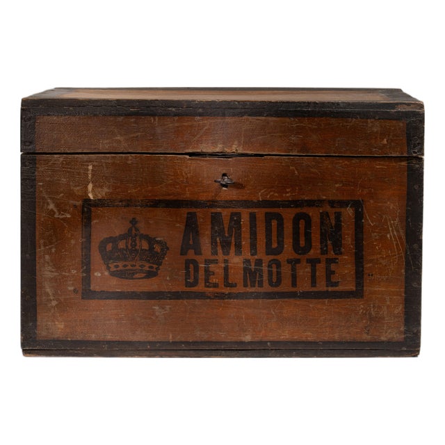 1900 - 1909 Belgium Chocolate Wood Box For Sale