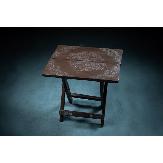 Vintage Ghana Folding Table, 2010s For Sale - Image 9 of 9