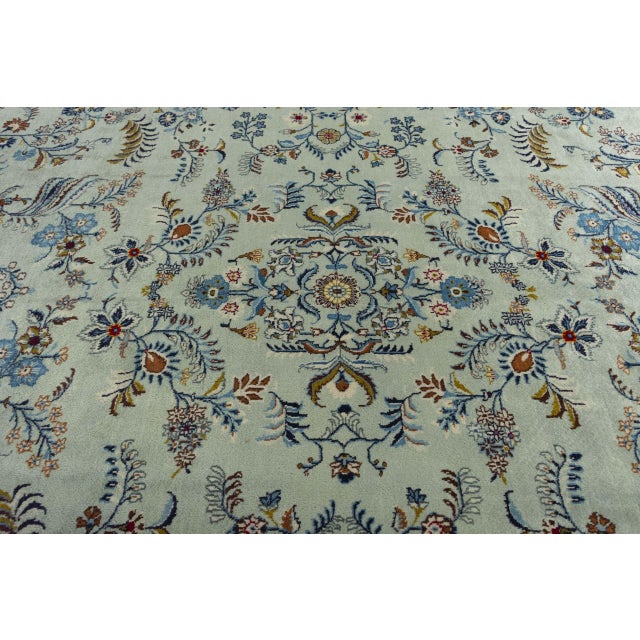 Hand-Knotted Kashan Cork Rug For Sale - Image 6 of 13