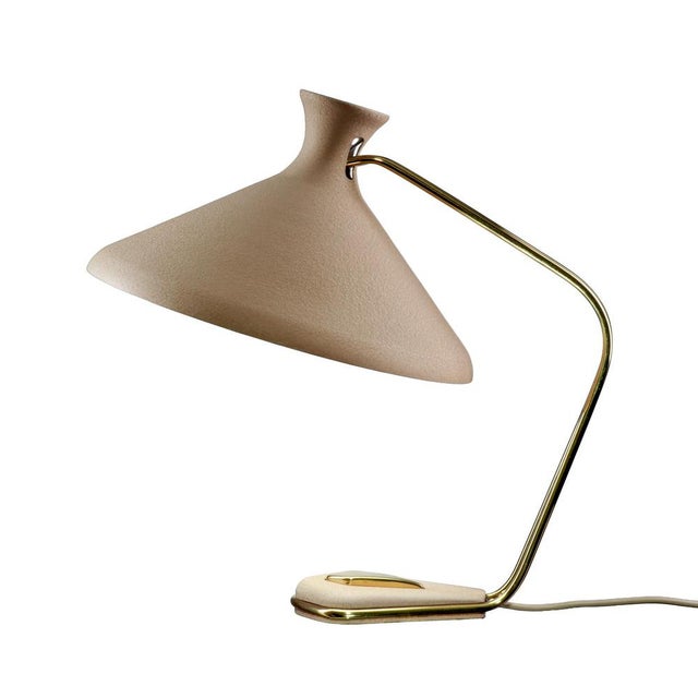 Mid-Century Table or Desk Lamp with Shrink Varnish Diabolo Design, 1950s For Sale - Image 9 of 9