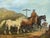Edward Lloyd of Ellesmere (1818–1901) Important Victorian Equestrian Oil Painting Travelling to Chester (On the Road) —...