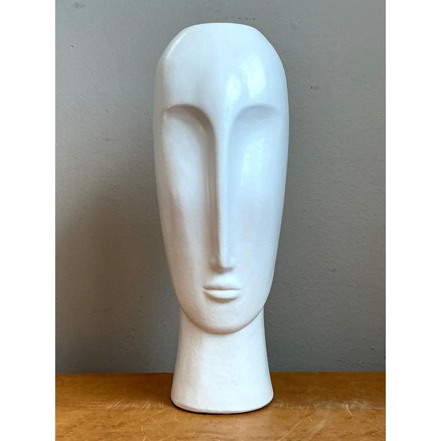 Vintage Abstract Ceramic Bust Sculpture For Sale - Image 11 of 12