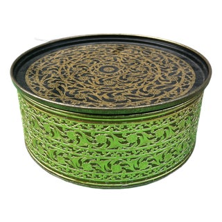 Vintage Brass Guildcraft New York Grandma Tin For Sale