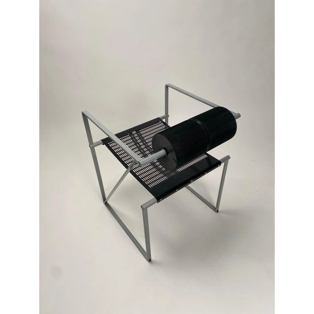 Model 601 Seconda Chairs in Metal attributed to Mario Botta, 1982, Set of 4 For Sale - Image 9 of 11