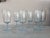 Vintage Mid Century Aqua Blue Tint Wine Goblets- 6 For Sale - Image 4 of 9