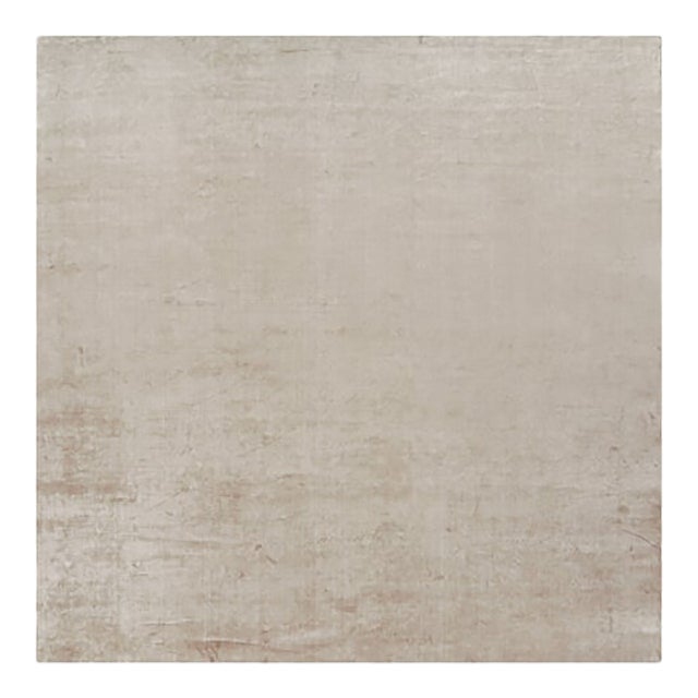 Rug & Kilim’s Oversized Contemporary Textural Solid Rug in Beige Tones - 14x14 For Sale