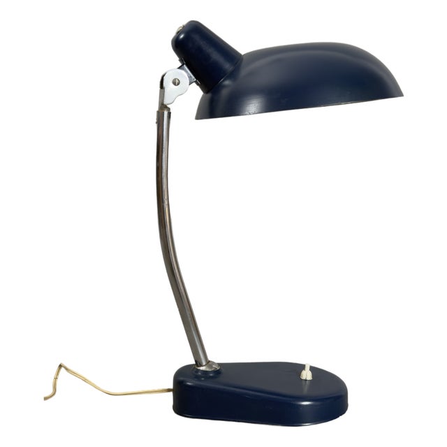 Vintage Adjustable Metal Table Lamp, 1960s For Sale