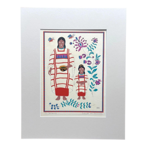 Carlos Mérida Silkscreen Print, "Triques... Oaxaca" in 16" x 20" Mat, 1945