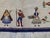 Textile Mid-20th Century Vintage Hand-Loomed Folk Art Wool Rug in Ivory & Navy Blue, 9' X 12' For Sale - Image 7 of 10