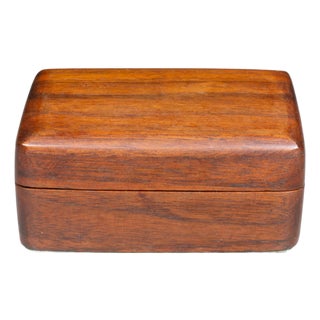 Vintage Wooden Trinket Box For Sale