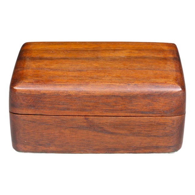Vintage Wooden Trinket Box For Sale