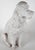 White Vintage Italian Ceramic Dog Statue For Sale - Image 8 of 11
