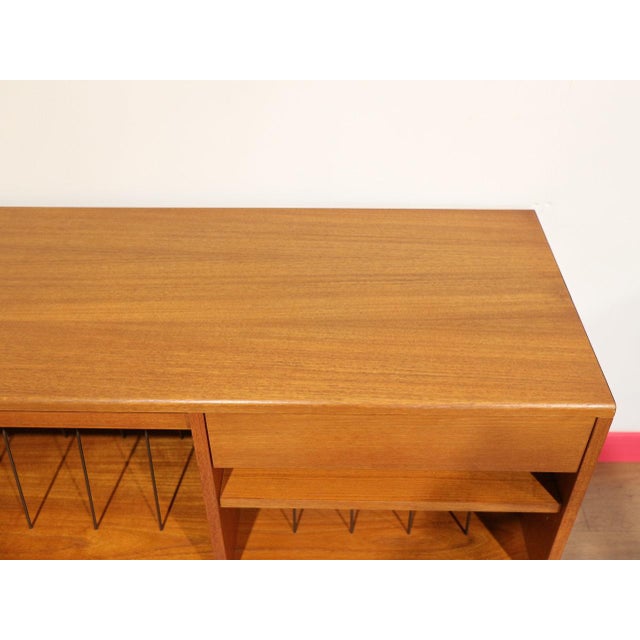 Brown Mid Century Modern Vintage Teak Media Record Tv Cabinet Hutch by G Plan For Sale - Image 8 of 15