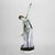 This German Art Deco porcelain figurine, crafted by Ens-Porzellan Volkstedt around 1920, depicts two dynamic female...