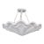 John Dickinson Style White Plaster Shell Form Pendant Light Fixture For Sale