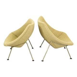 Vintage Oyster Chairs by Pierre Paulin, 1970s, Set of 2 For Sale