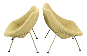 Vintage Oyster Chairs by Pierre Paulin, 1970s, Set of 2