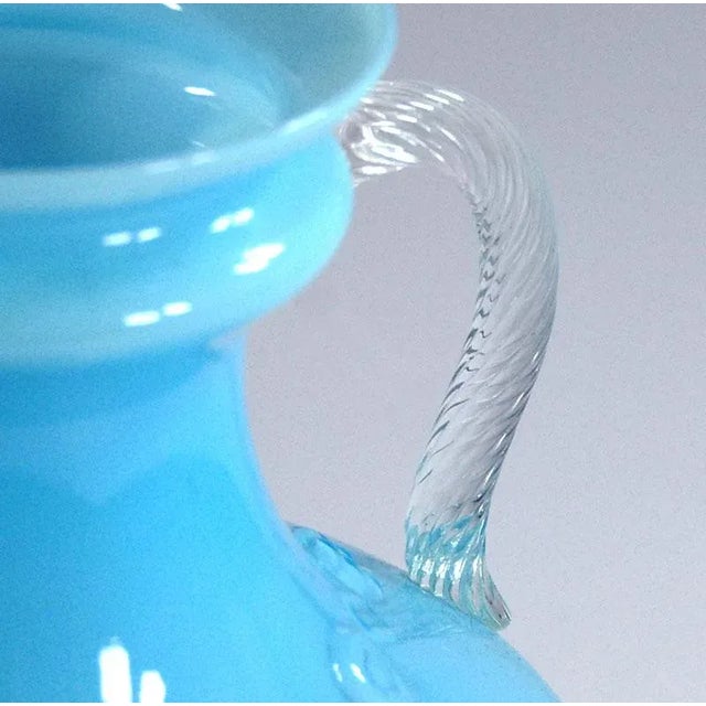 Italian Glass Vase from Empoli, 1950s For Sale - Image 4 of 9