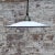 Vintage French Industrial White Enamel Pendant Lamp For Sale - Image 4 of 7
