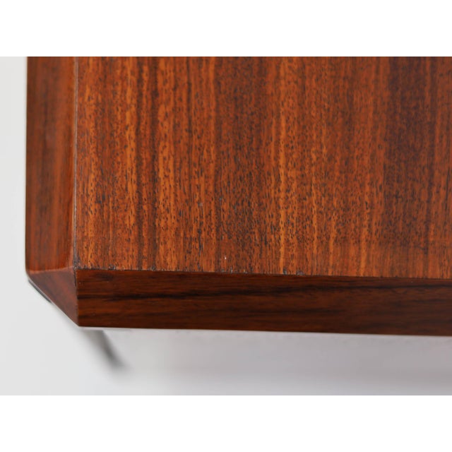 Minimalist Rosewood Sideboard with Architectural Details attributed to Poggi, Italy, 1950s For Sale - Image 9 of 12