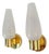 Mid-Century Swedish Wall Lamps in Brass and Glass, 1970, Set of 2 For Sale