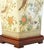 Vintage Chinoiserie-Style Crackle Glazed Bird & Floral Porcelain Lamp on Wood Base For Sale In Naples, FL - Image 6 of 7