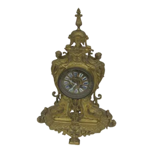 Late 19th Century Dore Bronze French Clock
