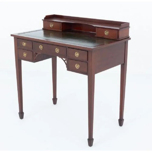 Georgian Revival Bonheur du Jour Desk in Mahogany, 1920s For Sale - Image 6 of 7