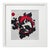 Black, White and Red Abstract Relief Painting — Original Oil Painting by Diane Grant This original abstract relief...