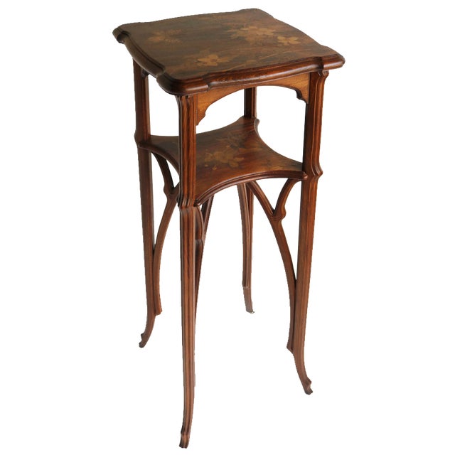 Art Nouveau Pedestal by Emile Gallé, 1900s For Sale