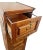 Vintage Tiger Oak File Cabinet Four Locking Drawers, Paneled Sides Legal Size For Sale - Image 4 of 12
