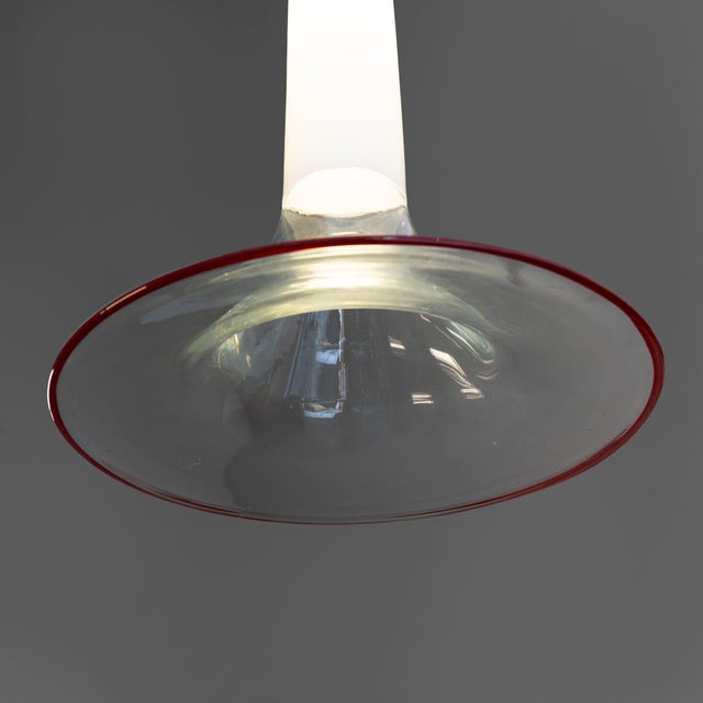 Red Samanta Pendant Lamp by Roberto Pamio for Leucos, 1960s For Sale - Image 8 of 12