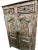Brown Midcentury Antique Spanish Style Armoire Carved Storage Bar Cabinet For Sale - Image 8 of 9