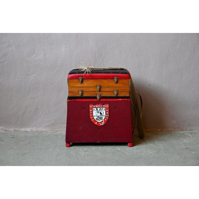 Vintage French Fisherman's Stool, 1960s For Sale - Image 6 of 15