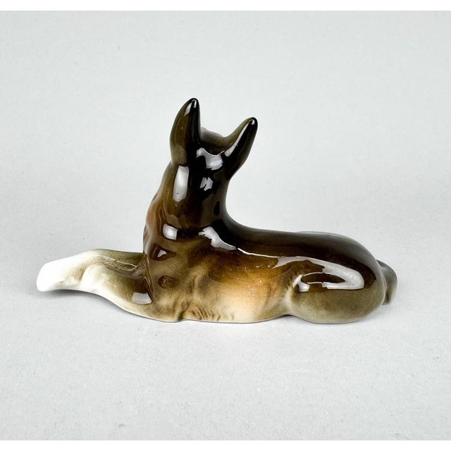 German Shepherd Figurine in Porcelain from Royal Dux, 1970s For Sale - Image 4 of 7