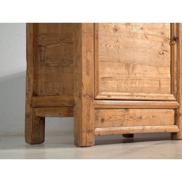 Rustic Wooden Sideboard with Three Doors, 1920s For Sale - Image 3 of 13