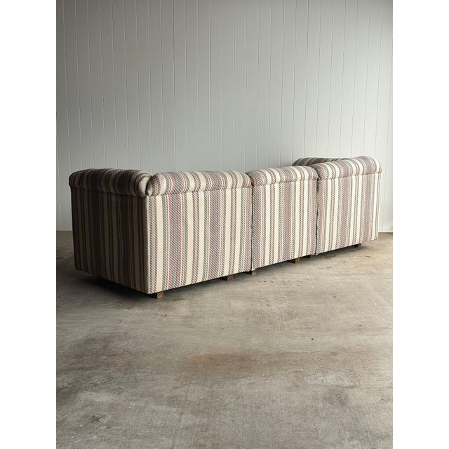 Vintage Postmodern Three-Piece Modular Sectional Sofa, C. 1980s For Sale - Image 13 of 18
