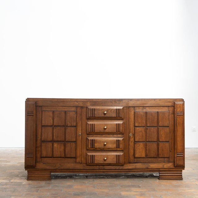 Wood Vintage French Oak Sideboard, 1930s For Sale - Image 7 of 7